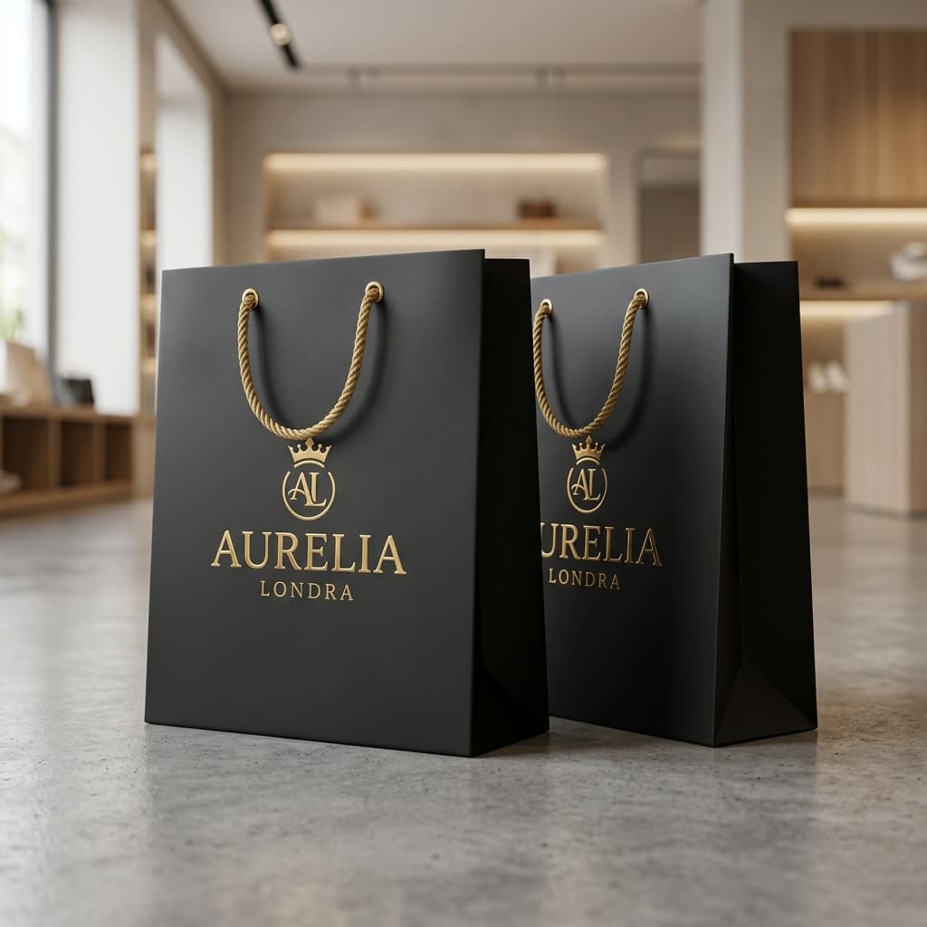 Poly Bags packaging example showing a customizable branded format