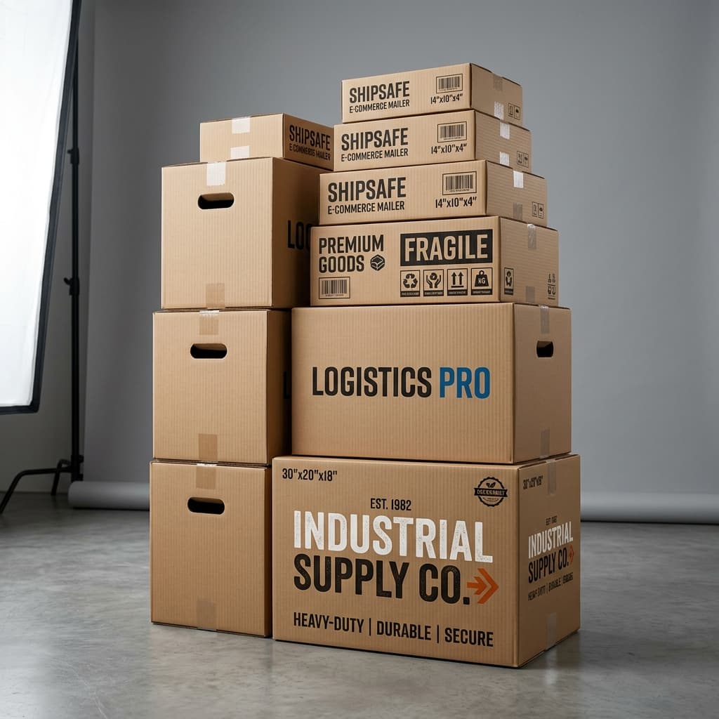 Corrugated Boxes packaging example showing a customizable branded format